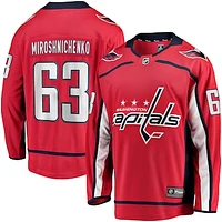 Men's Fanatics Ivan Miroshnichenko Red Washington Capitals Home Premier Breakaway Player Jersey