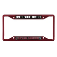 WinCraft South Carolina Gamecocks 2024 NCAA Women's Basketball National Champions Laser Cut Metal License Plate Frame