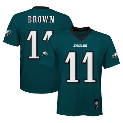 Youth A.J. Brown Midnight Green Philadelphia Eagles Replica Player Jersey