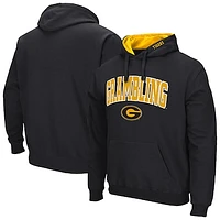 Men's Colosseum Black Grambling Tigers Arch & Logo 3.0 Pullover Hoodie