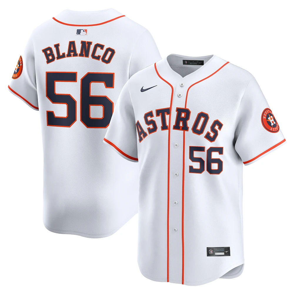 Men's Nike Ronel Blanco White Houston Astros Home Limited Player Jersey