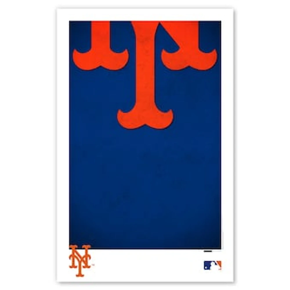 New York Mets 11" x 17" Minimalist Logo Poster Print