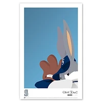 Bugs Bunny Seattle Mariners 11" x 17" Minimalist Looney Tunes Poster Print