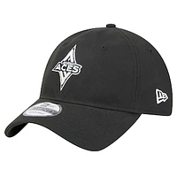 Unisex New Era Black Las Vegas Aces Core Logo 9TWENTY Adjustable Hat