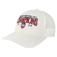 Men's Legacy Athletic  White UConn Huskies 2024 NCAA Men's Basketball National Champions Rempa Adjustable Hat