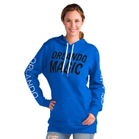 Women's G-III 4Her by Carl Banks Blue Orlando Magic Base Coach Pullover Hoodie