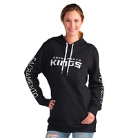 Women's G-III 4Her by Carl Banks Black Sacramento Kings Base Coach Pullover Hoodie