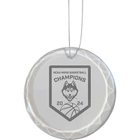 The Memory Company UConn Huskies 2024 NCAA Men's Basketball National Champions 3'' Round Glass Ornament