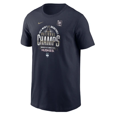 Preschool Nike  Navy UConn Huskies 2024 NCAA Men's Basketball National Champions Locker Room T-Shirt