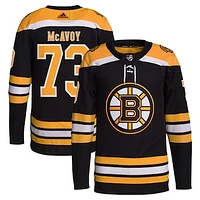 Men's adidas Charlie McAvoy Black Boston Bruins Home Primegreen Authentic Player Jersey