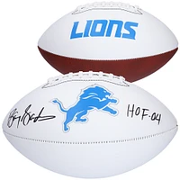 Barry Sanders Detroit Lions Autographed Franklin White Panel Football with "HOF 04" Inscription