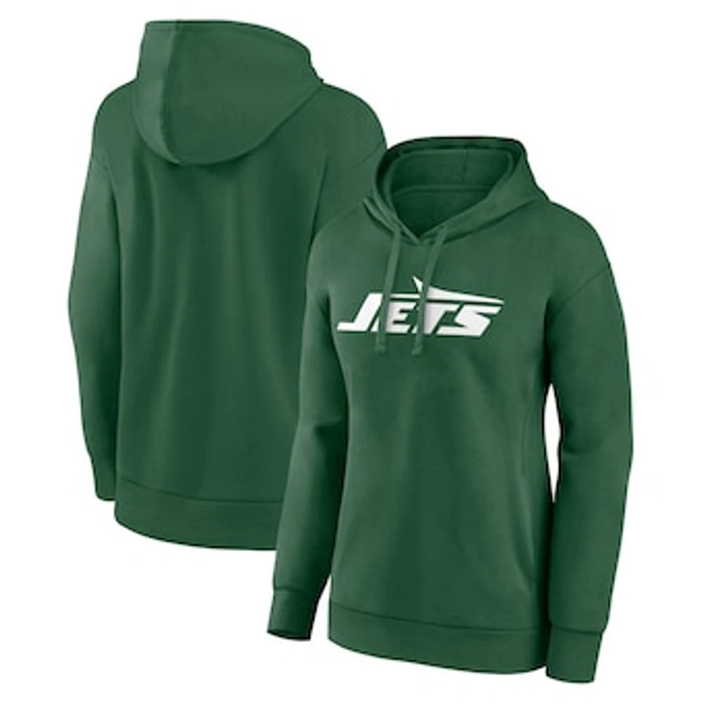 Women's Fanatics  Green New York Jets Primary Logo Pullover Hoodie