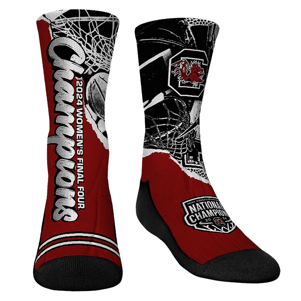 Youth Rock Em Socks Garnet South Carolina Gamecocks 2024 NCAA Women's Basketball National Champions Crew Socks