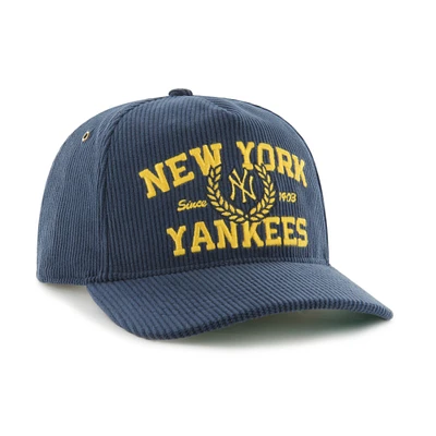 Men's '47 Navy New York Yankees Laurus Corduroy Hitch Snapback Hat