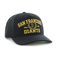 Men's '47 Black San Francisco Giants Laurus Corduroy Hitch Snapback Hat