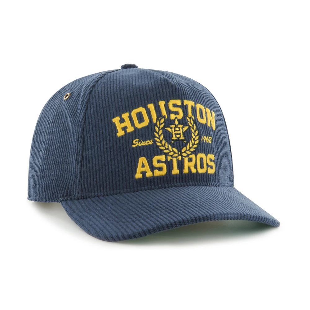 Men's '47 Navy Houston Astros Laurus Corduroy Hitch Snapback Hat