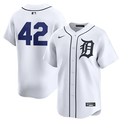 Men's Nike  White Detroit Tigers 2024 Jackie Robinson Day Home Limited Jersey