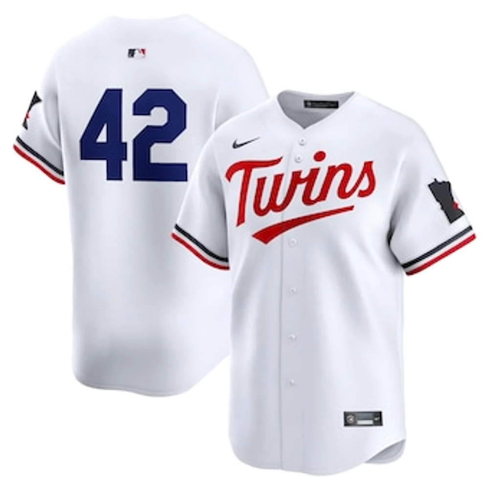 Men's Nike  White Minnesota Twins 2024 Jackie Robinson Day Home Limited Jersey