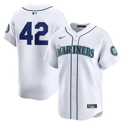 Men's Nike  White Seattle Mariners 2024 Jackie Robinson Day Home Limited Jersey