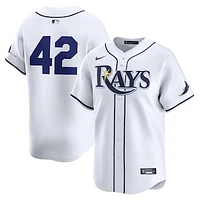 Men's Nike  White Tampa Bay Rays 2024 Jackie Robinson Day Home Limited Jersey