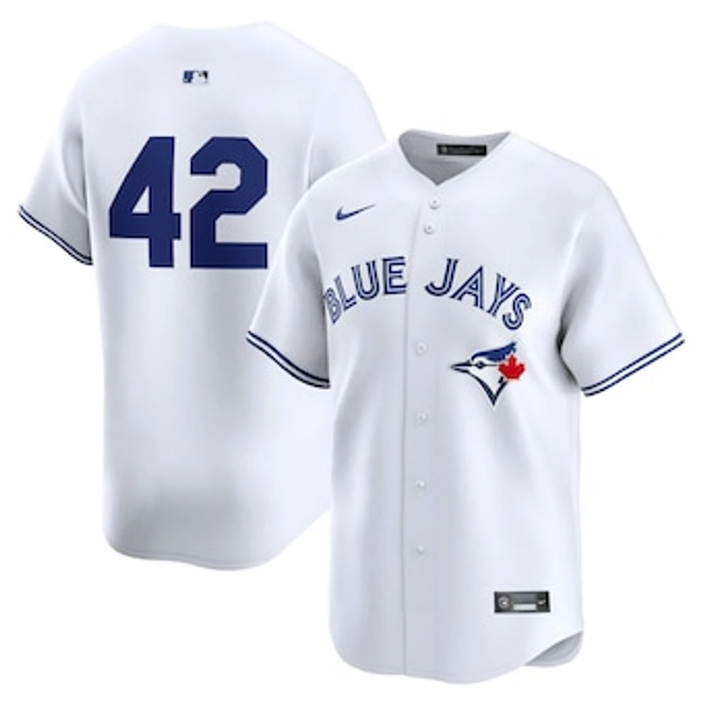 Men's Nike  White Toronto Blue Jays 2024 Jackie Robinson Day Home Limited Jersey