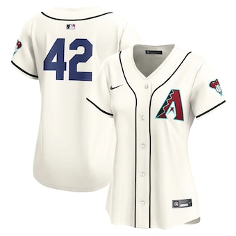 Women's Nike  White Arizona Diamondbacks 2024 Jackie Robinson Day Home Limited Jersey