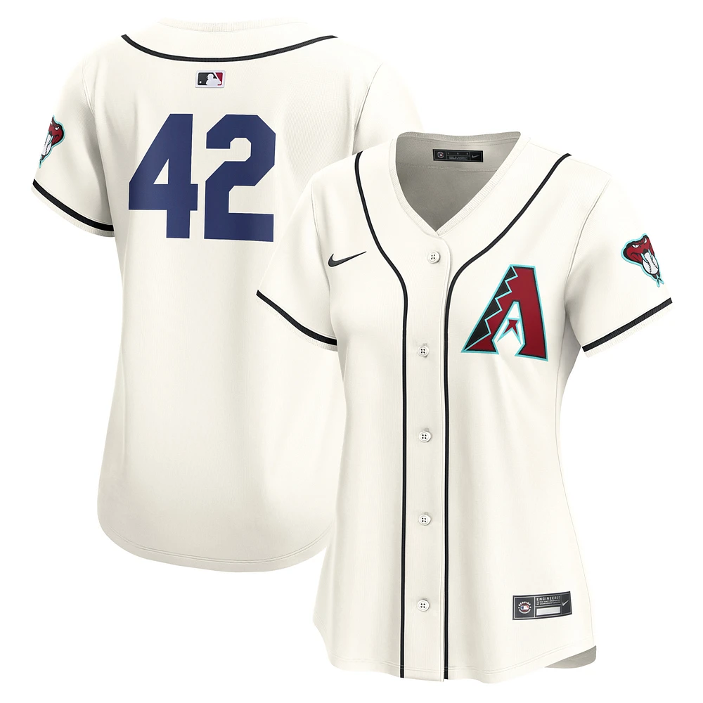 Women's Nike  White Arizona Diamondbacks 2024 Jackie Robinson Day Home Limited Jersey