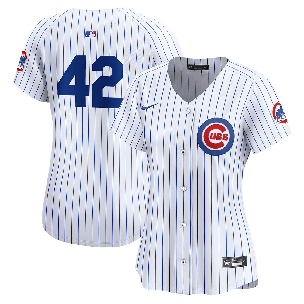 Women's Nike  White Chicago Cubs 2024 Jackie Robinson Day Home Limited Jersey