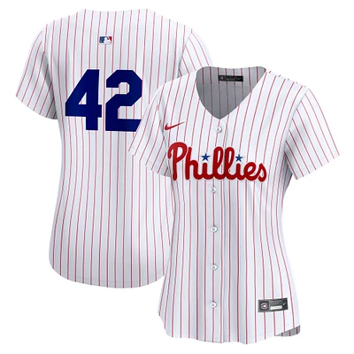 Women's Nike  White Philadelphia Phillies 2024 Jackie Robinson Day Home Limited Jersey