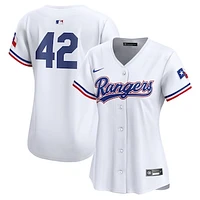 Women's Nike  White Texas Rangers 2024 Jackie Robinson Day Home Limited Jersey