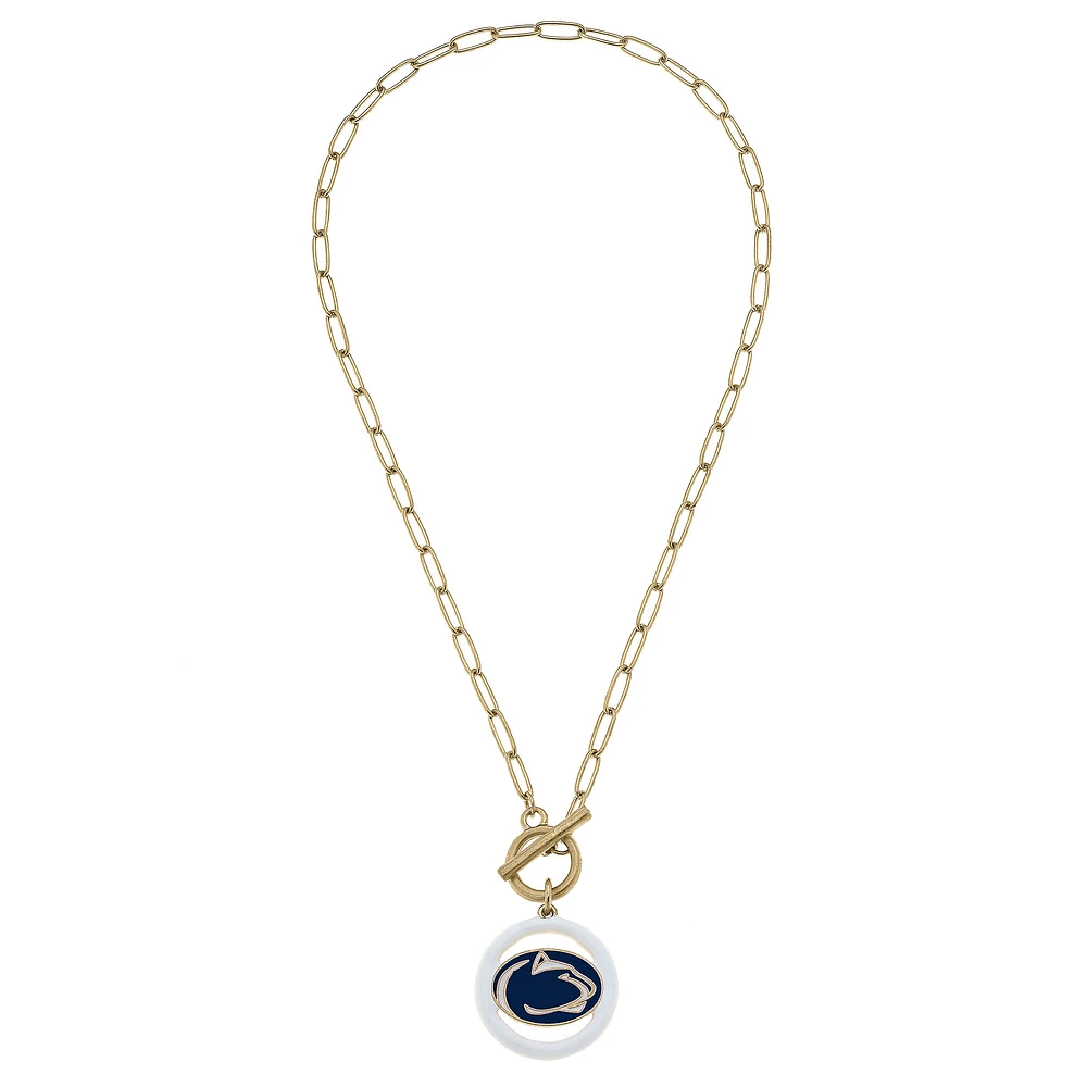 Women' CANVAS Style Penn State Nittany Lions 16" Enamel Toggle Necklace