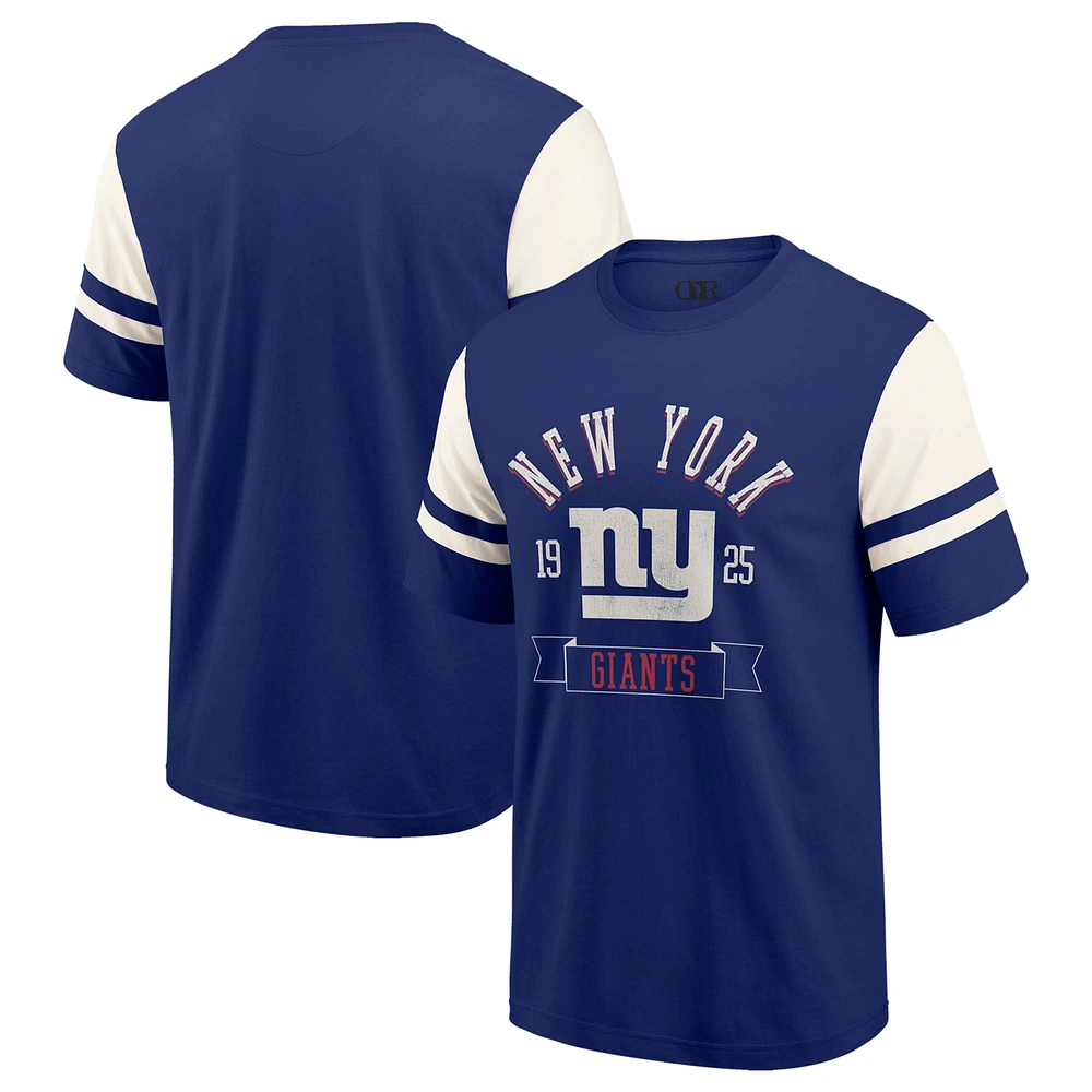 Men's Darius Rucker Collection by Fanatics  Royal New York Giants Football T-Shirt