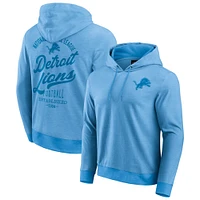 Men's Darius Rucker Collection by Fanatics Blue Detroit Lions Tonal Knit Pullover Hoodie