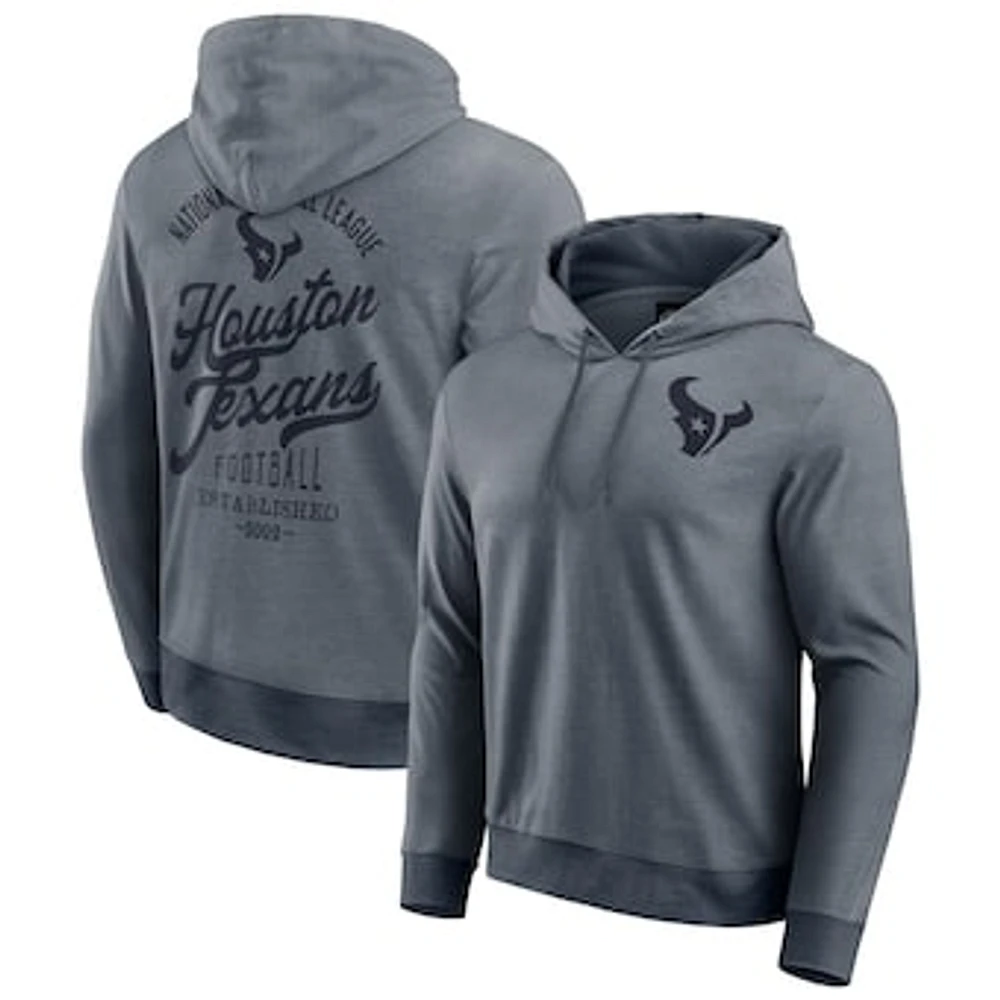 Men's Darius Rucker Collection by Fanatics Navy Houston Texans Tonal Knit Pullover Hoodie