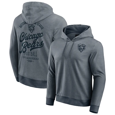 Men's Darius Rucker Collection by Fanatics Navy Chicago Bears Tonal Knit Pullover Hoodie