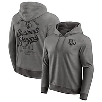 Men's Darius Rucker Collection by Fanatics Black Cincinnati Bengals Tonal Knit Pullover Hoodie