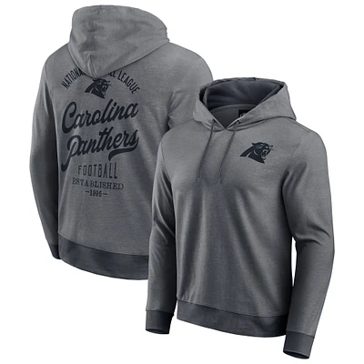 Men's Darius Rucker Collection by Fanatics Black Carolina Panthers Tonal Knit Pullover Hoodie