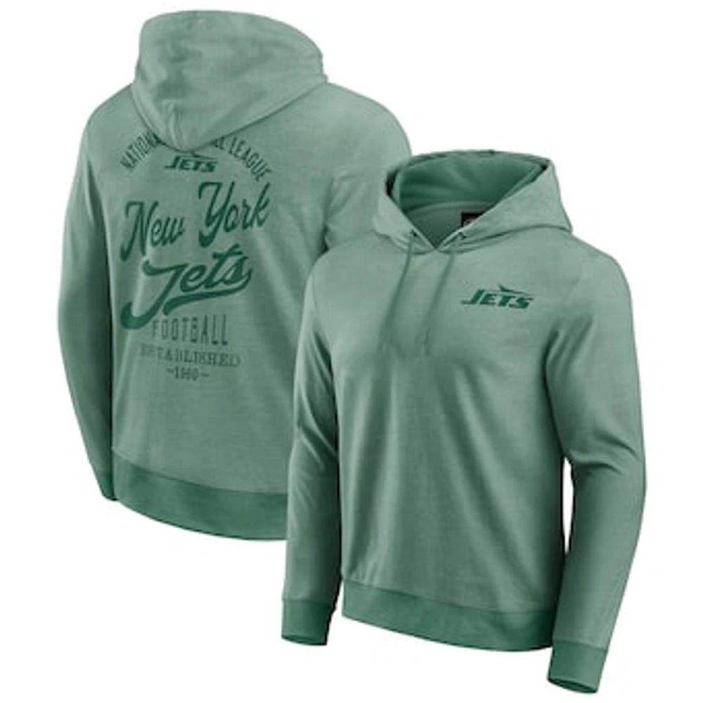 Men's Darius Rucker Collection by Fanatics Green New York Jets Tonal Knit Pullover Hoodie