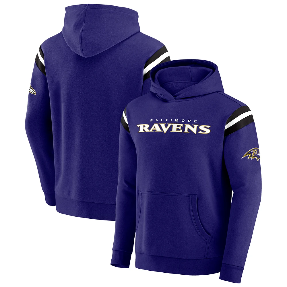 Men's Darius Rucker Collection by Fanatics Purple Baltimore Ravens Football Washed Pullover Hoodie