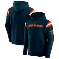 Men's Darius Rucker Collection by Fanatics Navy Chicago Bears Football Washed Pullover Hoodie