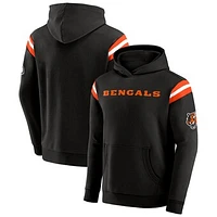 Men's Darius Rucker Collection by Fanatics Charcoal Cincinnati Bengals Football Washed Pullover Hoodie