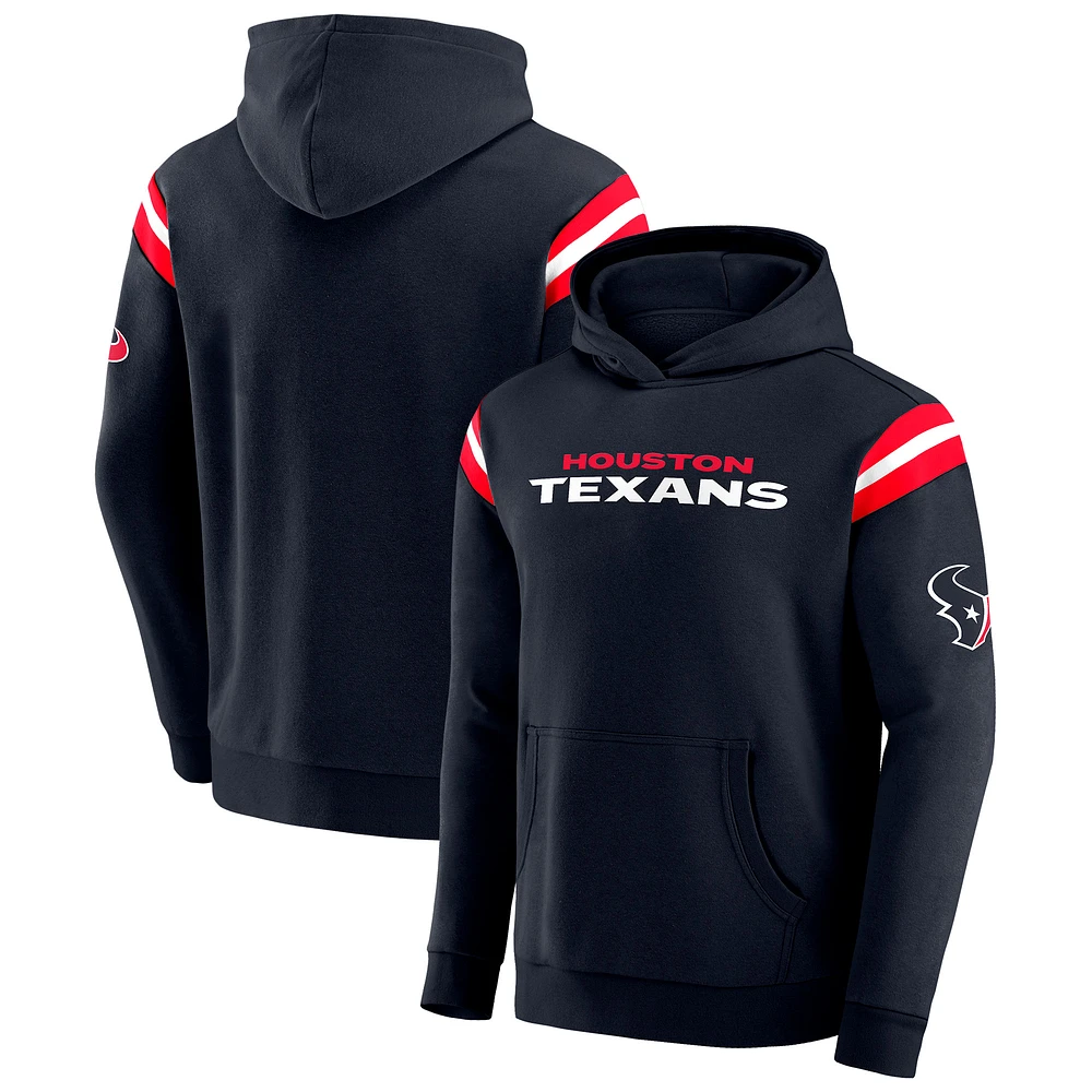 Men's Darius Rucker Collection by Fanatics Black Houston Texans Football Washed Pullover Hoodie