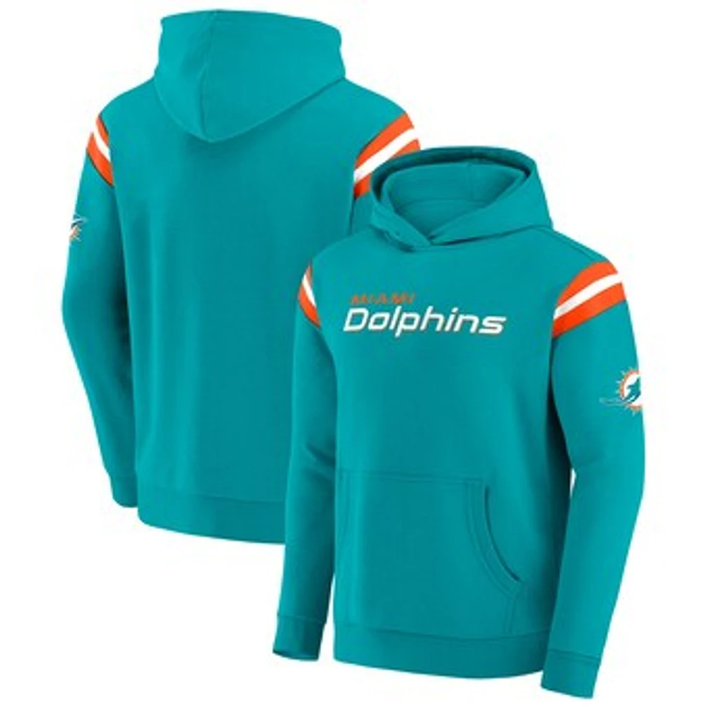 Men's Darius Rucker Collection by Fanatics Aqua Miami Dolphins Football Washed Pullover Hoodie