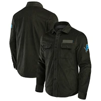 Men's Darius Rucker Collection by Fanatics Dark Green Detroit Lions Corduroy Full-Button Shacket