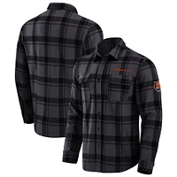 Men's Darius Rucker Collection by Fanatics Black Cincinnati Bengals Plaid Button-Up Shirt