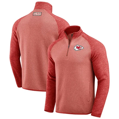 Men's Darius Rucker Collection by Fanatics Red Kansas City Chiefs Tonal Quarter-Zip Jacket