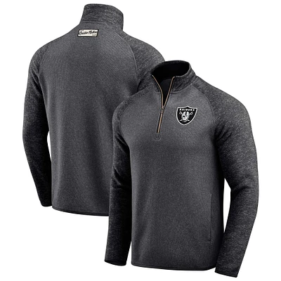 Men's Darius Rucker Collection by Fanatics Black Las Vegas Raiders Tonal Quarter-Zip Jacket