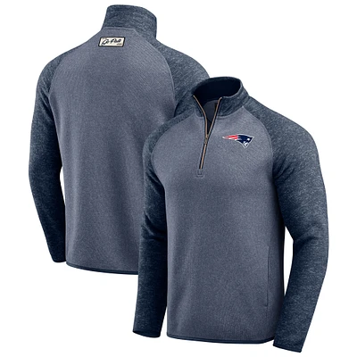 Men's Darius Rucker Collection by Fanatics Navy New England Patriots Tonal Quarter-Zip Jacket