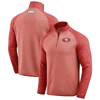 Men's Darius Rucker Collection by Fanatics Scarlet San Francisco 49ers Tonal Quarter-Zip Jacket