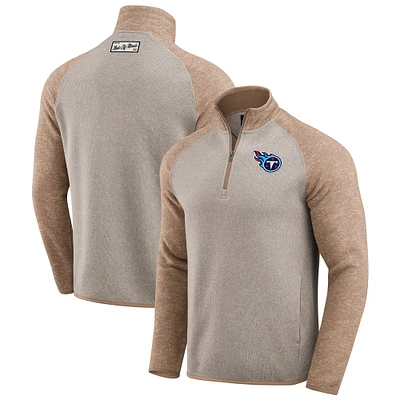 Men's Darius Rucker Collection by Fanatics Tan Tennessee Titans Tonal Quarter-Zip Jacket